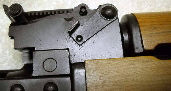 detail, M70 gas tube locking lever